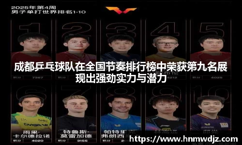 成都乒乓球队在全国节奏排行榜中荣获第九名展现出强劲实力与潜力